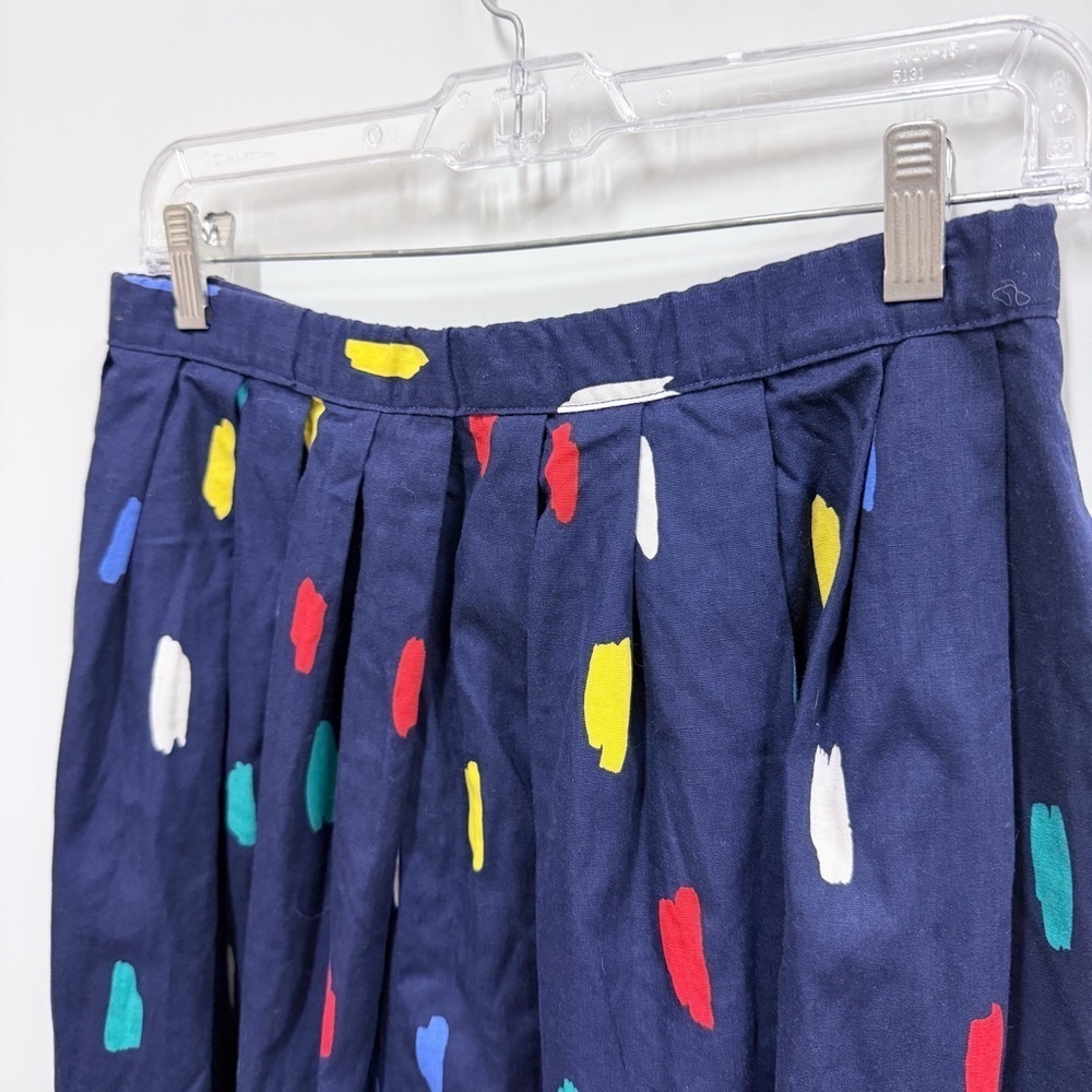 Vintage handmade pleated waist skirt w/stretch waistband size estimate medium - Picture 3 of 7